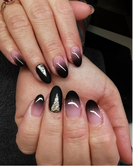 22 Black Ombré Nail Looks to Try - GlobalFashion