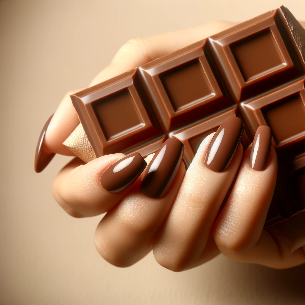 Шоколадный коричневый маникюр: самые необычные идеи